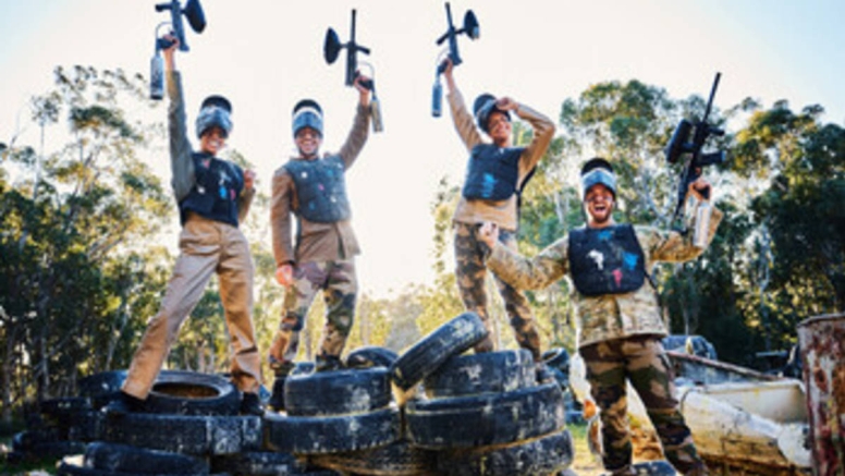 Paintball Target shooting image 1