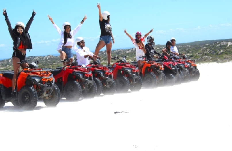 Adrenaline-filled ATV tour on the Atlantis White Sands in the West Coast.