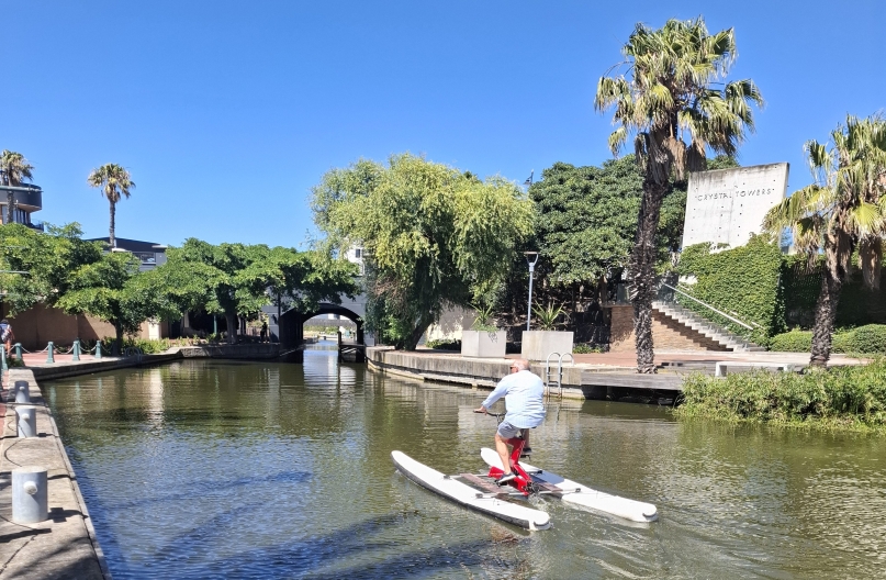 water bikes, cape canals, cape town