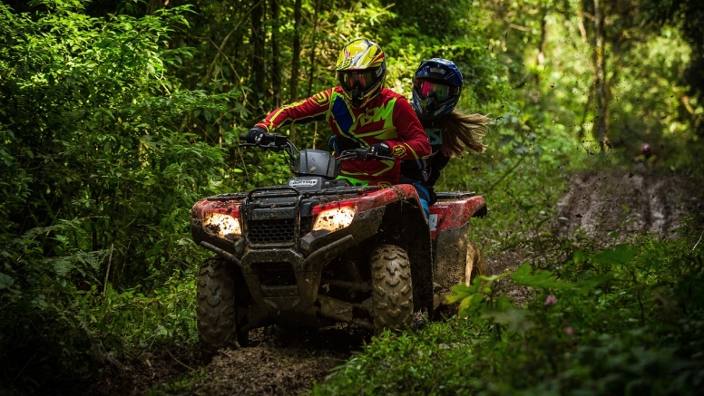 Couples Adventure Package Quad Biking Archery and Axe Throwing image 4