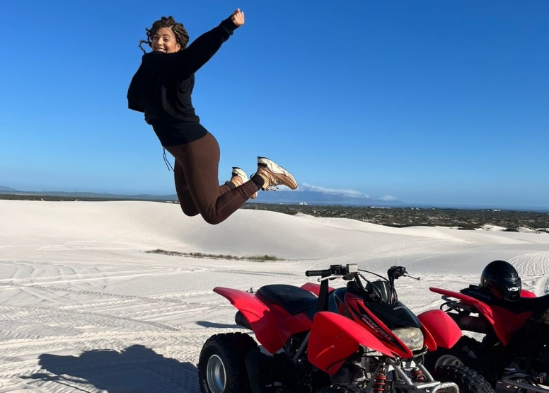 1 Hour White Dunes Quad Bike and Photo Adventure Atlantis image 7